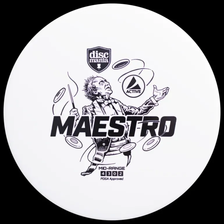 Active Midrange Maestro White, midrange frisbeegolf - Discgolf - Active Midrange Maestro White, midrange frisbeegolf