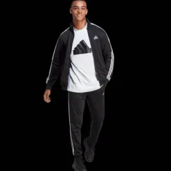 Basic 3-Stripes Tricot Tracksuit, joggingdress, herr - Fritidsbyxor - Basic 3-Stripes Tricot Tracksuit, joggingdress, herr