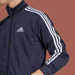 Basic 3-Stripes Tricot Tracksuit, joggingdress, herr - Fritidsbyxor - Basic 3-Stripes Tricot Tracksuit, joggingdress, herr