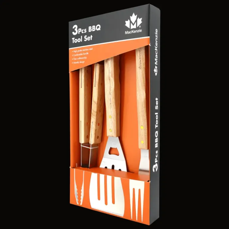 BBQ Set, 3 Pcs, grillset - Jaktutrustning - BBQ Set, 3 Pcs, grillset