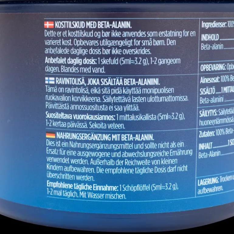 Beta-alanine, 320 G, kosttillskott - Hälsokost - Beta-alanine, 320 G, kosttillskott