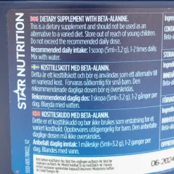 Beta-alanine, 320 G, kosttillskott - Hälsokost - Beta-alanine, 320 G, kosttillskott