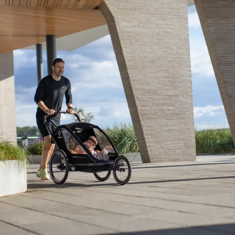 Breeze double (incl bicycle arm & stroller wheel), cykelvagn, barnvagn, joggingvagn - Vagnar - Breeze double (incl bicycle arm & stroller wheel), cykelvagn, barnvagn, joggingvagn