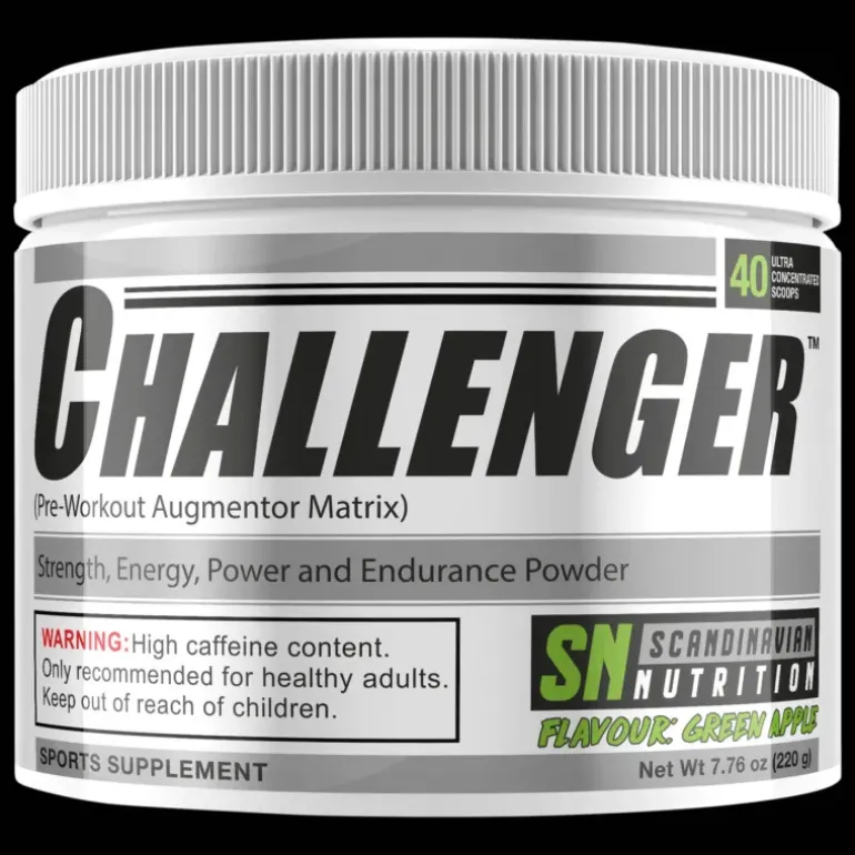 Challenger (Green Apple (220g), pre-workout-pulver - Pre-Workout - Challenger (Green Apple (220g), pre-workout-pulver
