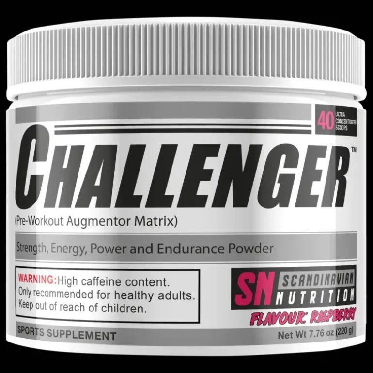 Challenger (Raspberry (220g), pre-workout-pulver - Pre-Workout - Challenger (Raspberry (220g), pre-workout-pulver