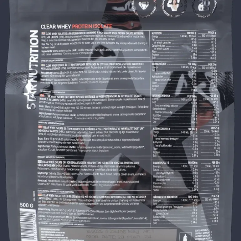 Clear Whey 500g, proteinpulver - Proteiner - Clear Whey 500g, proteinpulver