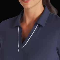 Cloudspun Piped Short-Sleeve Polo, pikétröja, golf, dam - Golfpikeer - Cloudspun Piped Short-Sleeve Polo, pikétröja, golf, dam