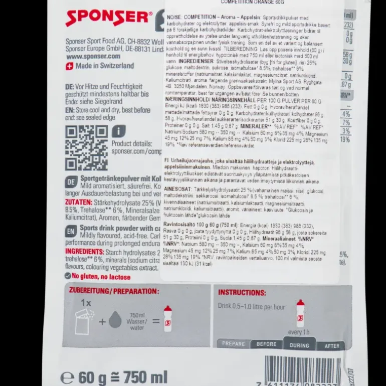 Competition Orange Portion, energidryck - Sportdryck - Competition Orange Portion, energidryck