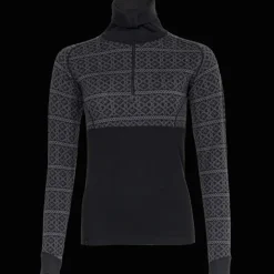 Dalen 2-layer Wool Polo Zip, ulltröja, dam - Överdelar Ull Dam - Dalen 2-layer Wool Polo Zip, ulltröja, dam