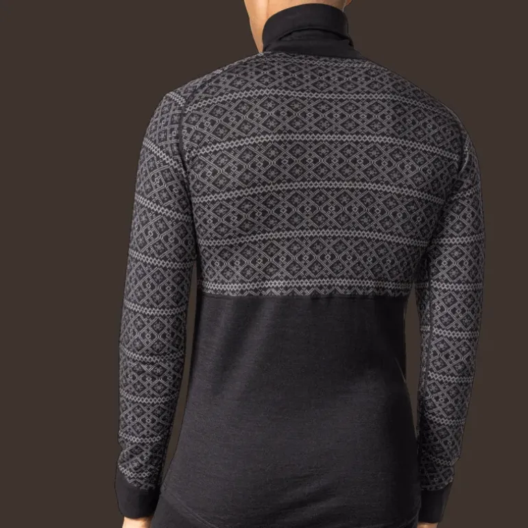 Dalen 2-layer Wool Polo Zip, ulltröja, herr - Överdelar Ull Herr - Dalen 2-layer Wool Polo Zip, ulltröja, herr