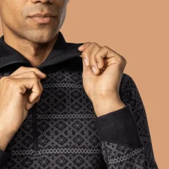 Dalen 2-layer Wool Polo Zip, ulltröja, herr - Överdelar Ull Herr - Dalen 2-layer Wool Polo Zip, ulltröja, herr
