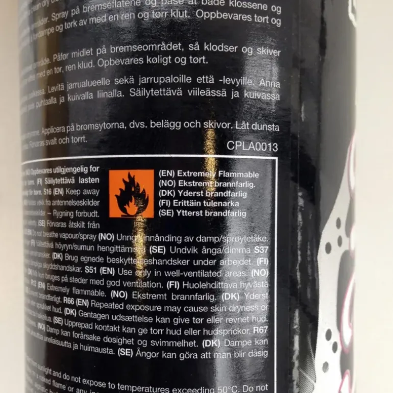Disc Brake Cleaner 400 ml, skivbromsrengöring - Oljor & Fetter - Disc Brake Cleaner 400 ml, skivbromsrengöring