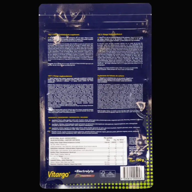+Electrolyte 700g Grapes Flavour, sportdryck - Kolhydrater - +Electrolyte 700g Grapes Flavour, sportdryck