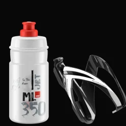 Elite jr bottle + cage Clear combo, flask, junior - Flaskhållare & Cykelflaskor - Elite jr bottle + cage Clear combo, flask, junior