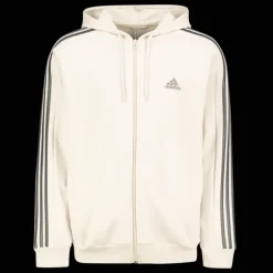 Essential Fleece 3-Stripes Full Zip, hoodie, herr - Hoodtröjor - Essential Fleece 3-Stripes Full Zip, hoodie, herr