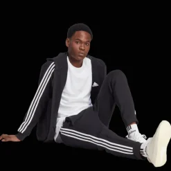 Essential Fleece 3-Stripes Full Zip, hoodie, herr - Hoodtröjor - Essential Fleece 3-Stripes Full Zip, hoodie, herr