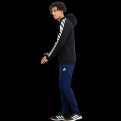 Essential French Terry 3-Stripes Full-Zip Hoodie, huvjacka herr - Hoodtröjor - Essential French Terry 3-Stripes Full-Zip Hoodie, huvjacka herr