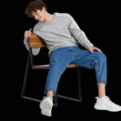 Essentials Fleece 3-Stripes Sweatshirt, collegetröja, herr - Hoodtröjor - Essentials Fleece 3-Stripes Sweatshirt, collegetröja, herr