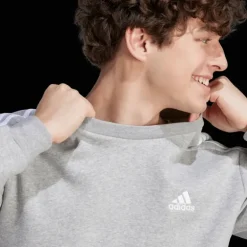 Essentials Fleece 3-Stripes Sweatshirt, collegetröja, herr - Hoodtröjor - Essentials Fleece 3-Stripes Sweatshirt, collegetröja, herr