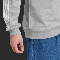 Essentials Fleece 3-Stripes Sweatshirt, collegetröja, herr - Hoodtröjor - Essentials Fleece 3-Stripes Sweatshirt, collegetröja, herr