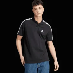 Essentials Piqué Emroidered Small Logo 3-Stripes, pikétröja, herr - T-Shirts & Pikéer - Essentials Piqué Emroidered Small Logo 3-Stripes, pikétröja, herr