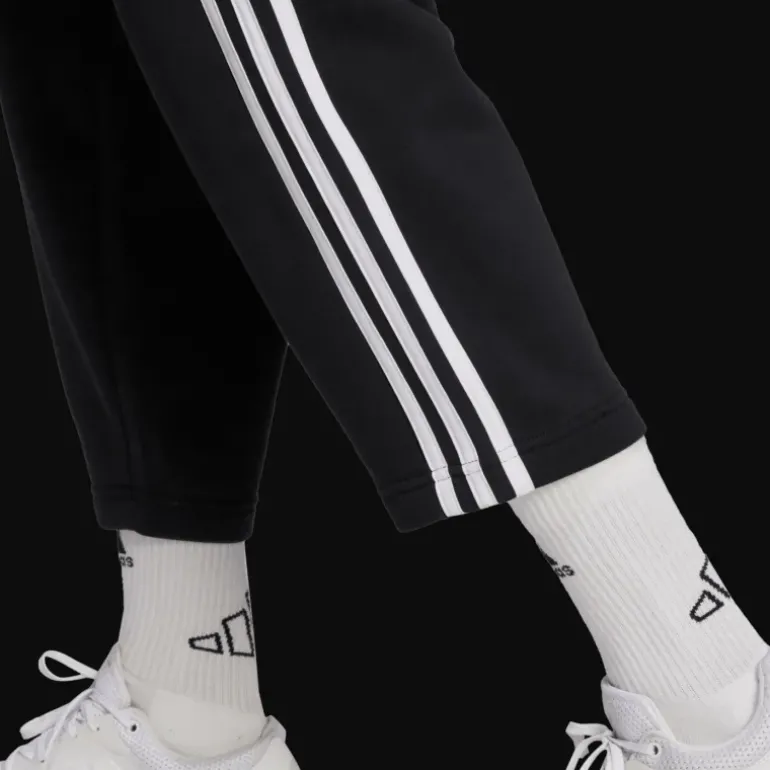 Essentials 3-Stripes Open Hem Fleece Joggers, joggingbyxor, dam - Fritidsbyxor - Essentials 3-Stripes Open Hem Fleece Joggers, joggingbyxor, dam