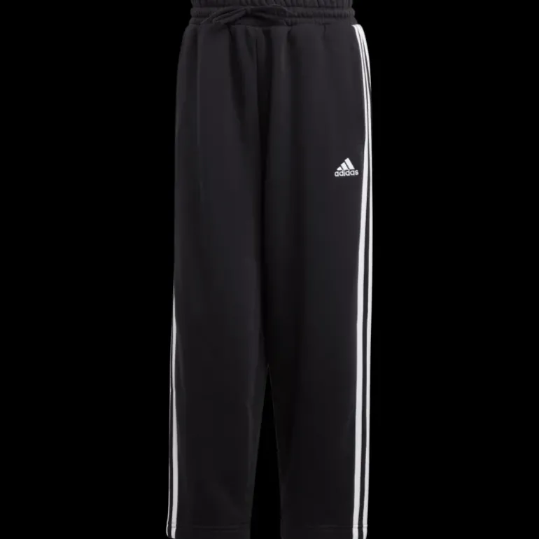 Essentials 3-Stripes Open Hem Fleece Joggers, joggingbyxor, dam - Fritidsbyxor - Essentials 3-Stripes Open Hem Fleece Joggers, joggingbyxor, dam