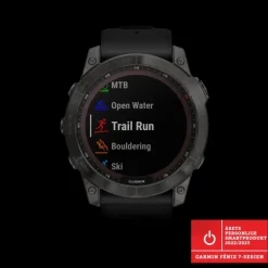 Fenix 7X,Saph/Carbon Gray/Ti w/Silcone Band, multisportklocka, unisex - Pulsklocka - Fenix 7X,Saph/Carbon Gray/Ti w/Silcone Band, multisportklocka, unisex