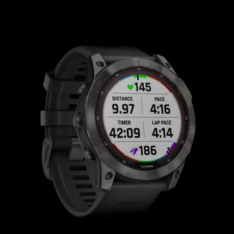 Fenix 7X,Saph/Carbon Gray/Ti w/Silcone Band, multisportklocka, unisex - Pulsklocka - Fenix 7X,Saph/Carbon Gray/Ti w/Silcone Band, multisportklocka, unisex