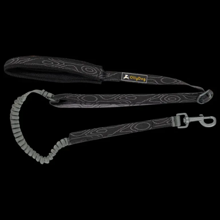 Flagstaff Adj Spring Leash Raven Bark, hundkoppel - Koppel & Halsband - Flagstaff Adj Spring Leash Raven Bark, hundkoppel