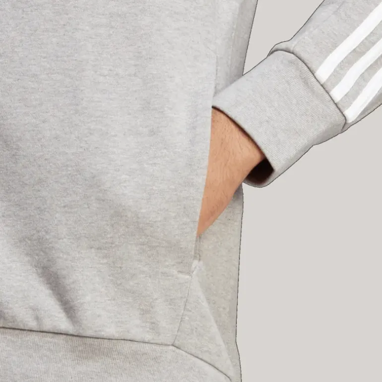French Terry 3-Stripes Full-Zip Hoodie, huvjacka, herr - Hoodtröjor - French Terry 3-Stripes Full-Zip Hoodie, huvjacka, herr