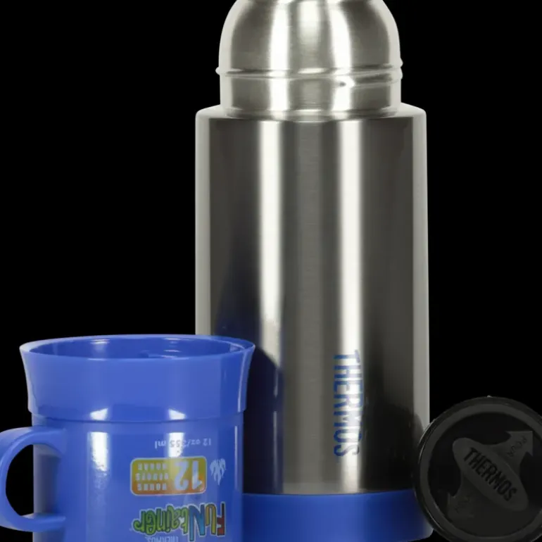 Funtainer Thermos 0,36 Steel/blue, termos - Termos - Funtainer Thermos 0,36 Steel/blue, termos