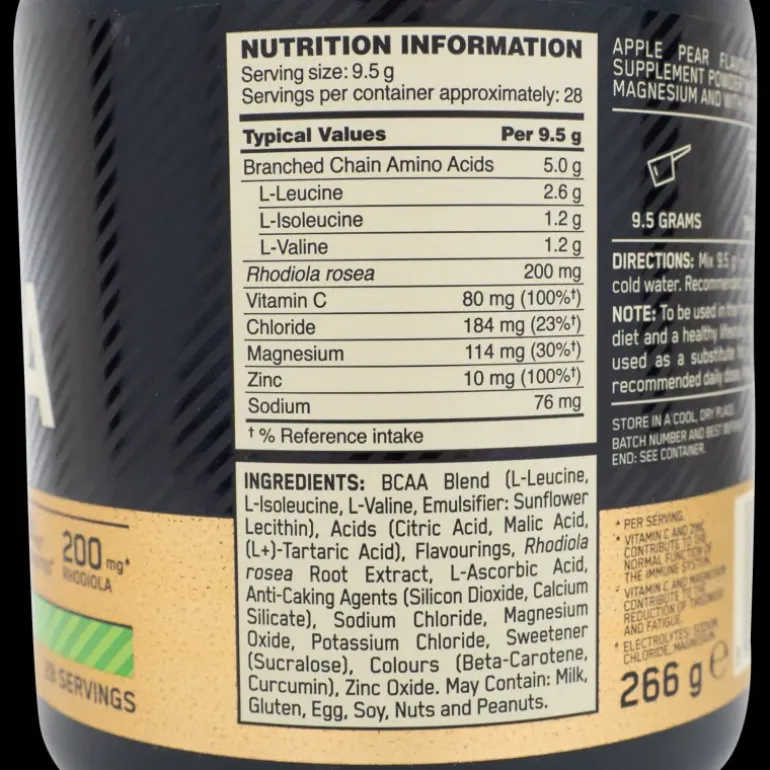 Gold Standard BCAA Train & Sustain 266 g - Aminosyror - Gold Standard BCAA Train & Sustain 266 g