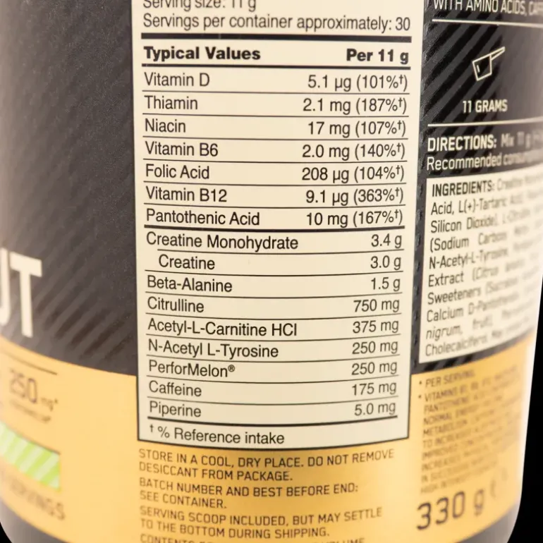 Gold Standard Pre Workout 330 g, pre-workout - Pre-Workout - Gold Standard Pre Workout 330 g, pre-workout