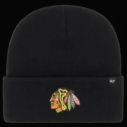 Haymaker 47 Cuff Knit Beanie Blackhawks - 24/25, supportermössa, unisex - NHL-Produkter - Haymaker 47 Cuff Knit Beanie Blackhawks - 24/25, supportermössa, unisex