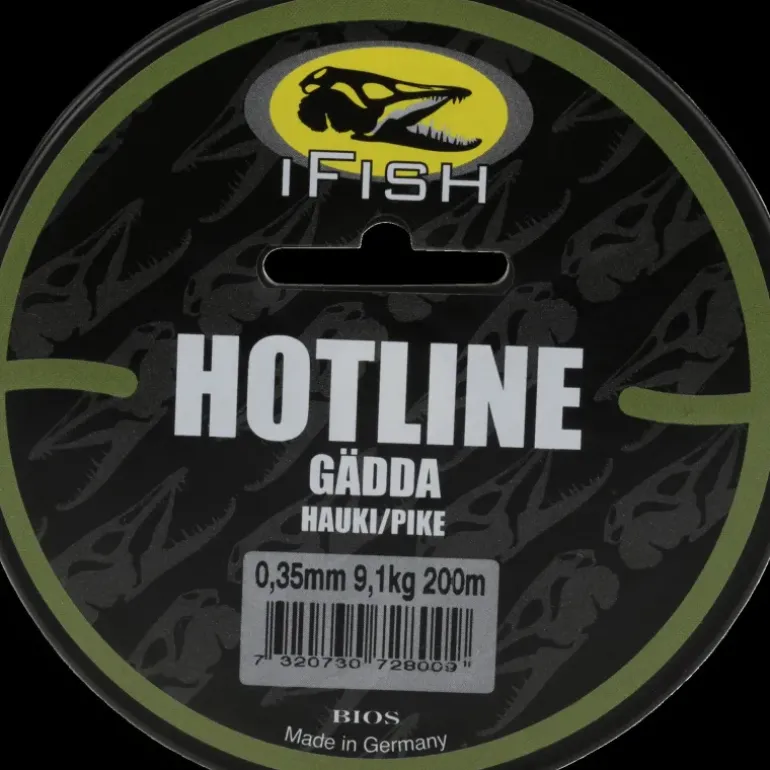 Hot Line, Gädda 200m 0,35mm - Fiskelina- & Tafs - Hot Line, Gädda 200m 0,35mm