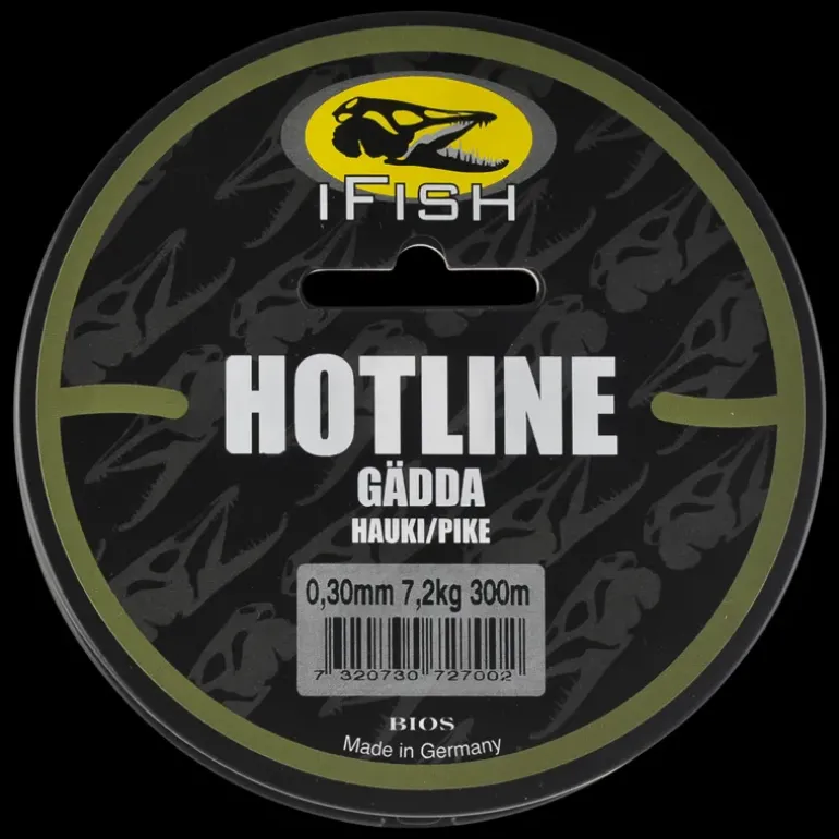 Hot Line, Gädda 200m 0,35mm - Fiskelina- & Tafs - Hot Line, Gädda 200m 0,35mm