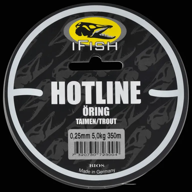 Hot Line, Öring 350m 0,25mm - Fiskelina- & Tafs - Hot Line, Öring 350m 0,25mm