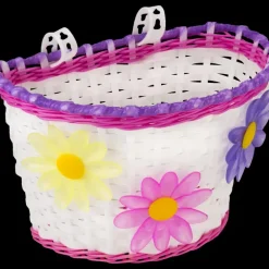 Kids Bike Basket w/flower - Cykelväskor - Kids Bike Basket w/flower
