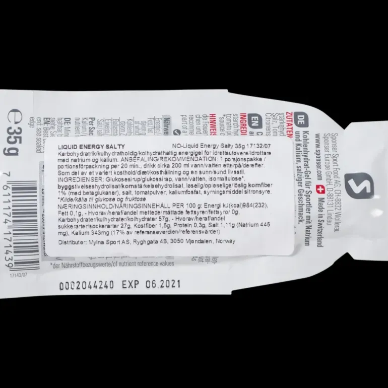 Liquid Energy Long Salty, sportgel - Gels - Liquid Energy Long Salty, sportgel