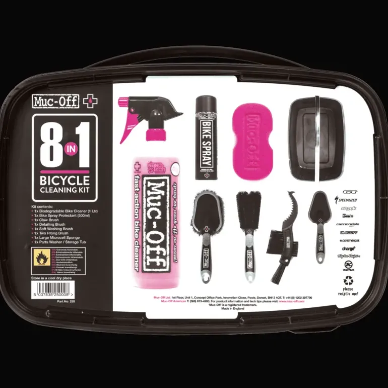 Muc-Off 8 in 1 bike cleaning kit - Oljor & Fetter - Muc-Off 8 in 1 bike cleaning kit
