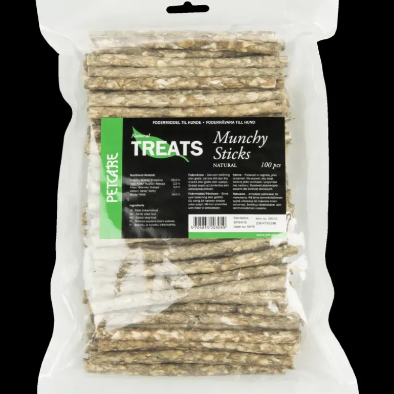 Munchy Nat. 10 Mm, 100 Pcs, tuggpinne - Mat & Matskålar - Munchy Nat. 10 Mm, 100 Pcs, tuggpinne