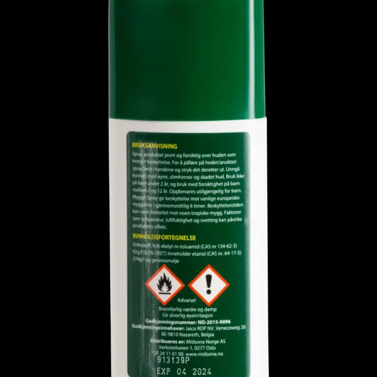 Mygga Spray 9,5 % DEET - Myggfritt - Mygga Spray 9,5 % DEET