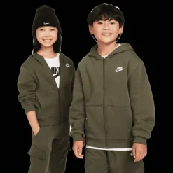 Nike Club Fleece Big Kids' Full-Zip, huvjacka, junior - Fritidströjor - Nike Club Fleece Big Kids' Full-Zip, huvjacka, junior