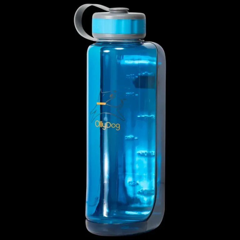 OllyBottle 1L Ocean, drickflaska med hundskål - Mat & Matskålar - OllyBottle 1L Ocean, drickflaska med hundskål
