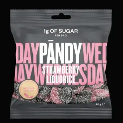 Pandy Candy 50 g  (Strawberry/liquorice), gummigodis - Hälsokost - Pandy Candy 50 g  (Strawberry/liquorice), gummigodis