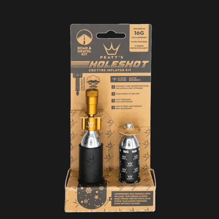 Peaty's Holeshot CO2 Tyre Inflator 16g, CO2-pump, CO2-patroner - Cykelpump - Peaty's Holeshot CO2 Tyre Inflator 16g, CO2-pump, CO2-patroner