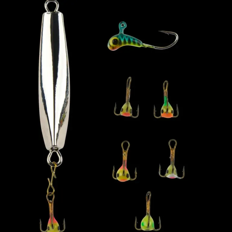 Perch S icefishing lure pack, drag för isfiske efter abborre - Pimpeldrag - Perch S icefishing lure pack, drag för isfiske efter abborre