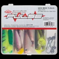 Pulse  Shad Box 11 cm inkl. Jigheads, jiggset - Dragset - Pulse  Shad Box 11 cm inkl. Jigheads, jiggset