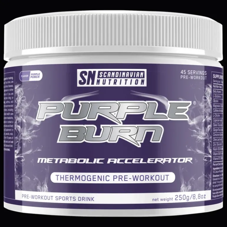 Purple Burn Pwo, Purple Punch , 250g - Pre-Workout - Purple Burn Pwo, Purple Punch , 250g